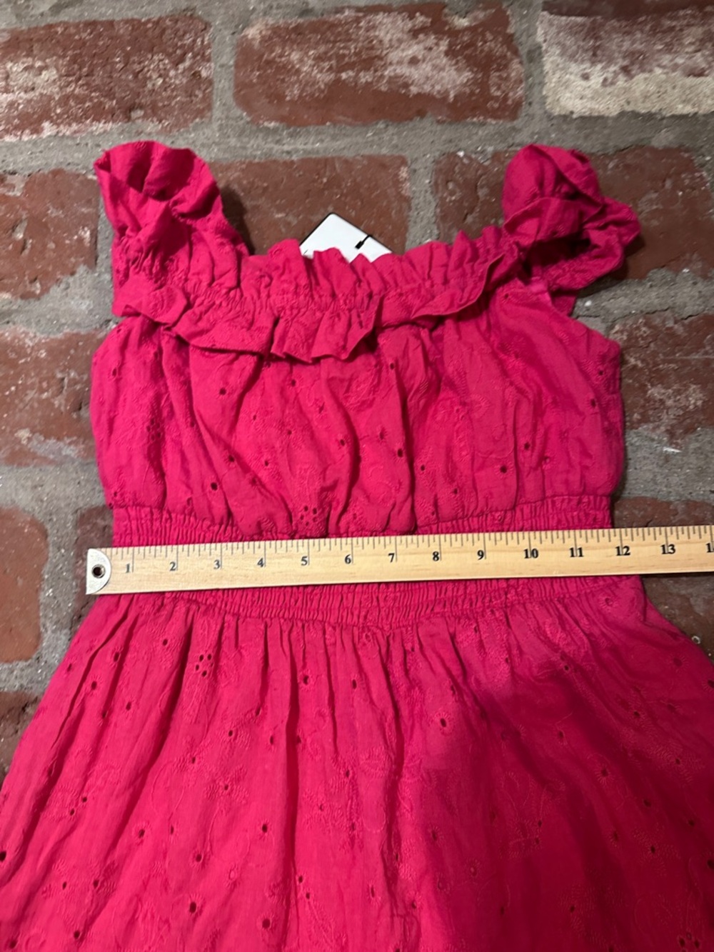 NWT Laundry By Shelli Segal Bright Pink Rose Size 4 Off the Shoulder Maxi Dress - Picture 7 of 16